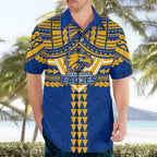 Personalized West Coast Eagles Hawaiian Shirt Polynesian Tribal Pattern Heritage Football