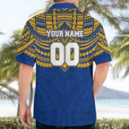 Personalized West Coast Eagles Hawaiian Shirt Polynesian Tribal Pattern Heritage Football