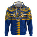 Personalized West Coast Eagles Hoodie Polynesian Tribal Pattern Heritage Football