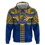 Personalized West Coast Eagles Hoodie Polynesian Tribal Pattern Heritage Football