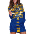 Personalized West Coast Eagles Hoodie Dress Polynesian Tribal Pattern Heritage Football