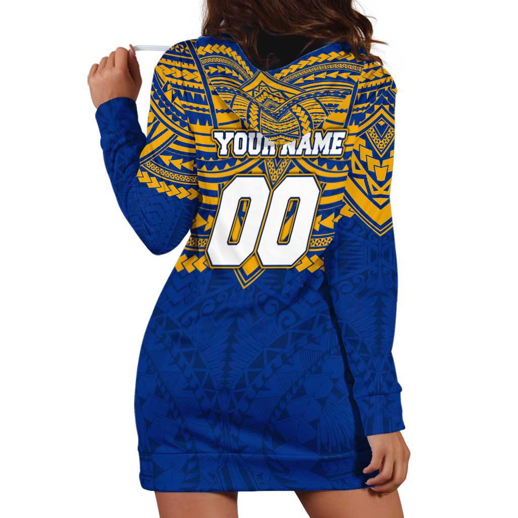 Personalized West Coast Eagles Hoodie Dress Polynesian Tribal Pattern Heritage Football