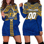Personalized West Coast Eagles Hoodie Dress Polynesian Tribal Pattern Heritage Football