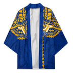 Personalized West Coast Eagles Kimono Polynesian Tribal Pattern Heritage Football
