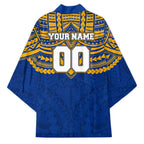 Personalized West Coast Eagles Kimono Polynesian Tribal Pattern Heritage Football