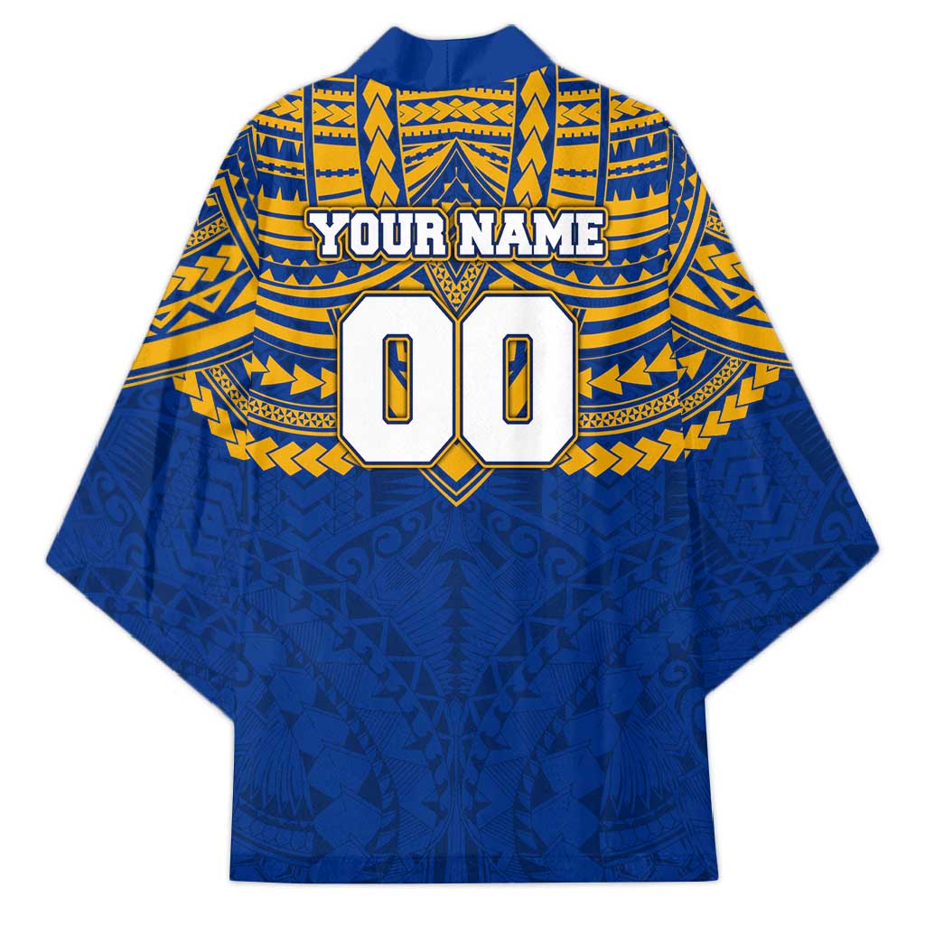 Personalized West Coast Eagles Kimono Polynesian Tribal Pattern Heritage Football