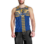 Personalized West Coast Eagles Men Tank Top Polynesian Tribal Pattern Heritage Football