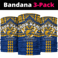 Personalized West Coast Eagles Neck Gaiter Polynesian Tribal Pattern Heritage Football