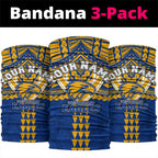 Personalized West Coast Eagles Neck Gaiter Polynesian Tribal Pattern Heritage Football