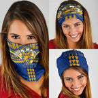 Personalized West Coast Eagles Neck Gaiter Polynesian Tribal Pattern Heritage Football