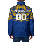 Personalized West Coast Eagles Padded Jacket Polynesian Tribal Pattern Heritage Football