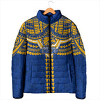 Personalized West Coast Eagles Padded Jacket Polynesian Tribal Pattern Heritage Football