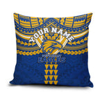 Personalized West Coast Eagles Pillow Cover Polynesian Tribal Pattern Heritage Football