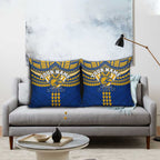 Personalized West Coast Eagles Pillow Cover Polynesian Tribal Pattern Heritage Football