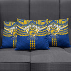 Personalized West Coast Eagles Pillow Cover Polynesian Tribal Pattern Heritage Football