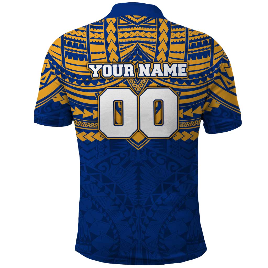 Personalized West Coast Eagles Polo Shirt Polynesian Tribal Pattern Heritage Football