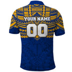 Personalized West Coast Eagles Polo Shirt Polynesian Tribal Pattern Heritage Football