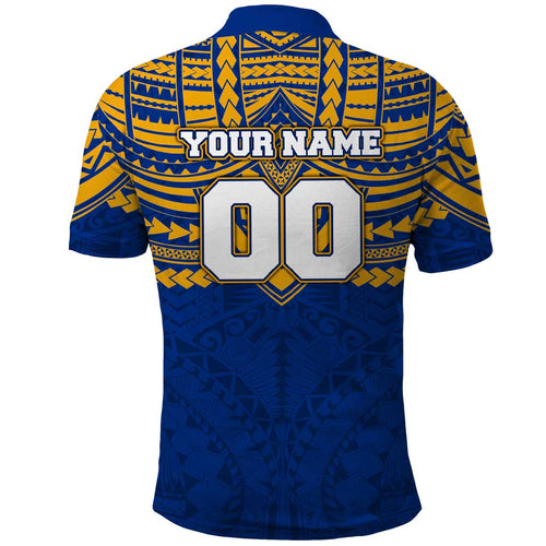 Personalized West Coast Eagles Polo Shirt Polynesian Tribal Pattern Heritage Football