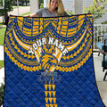 Personalized West Coast Eagles Quilt Polynesian Tribal Pattern Heritage Football