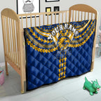 Personalized West Coast Eagles Quilt Polynesian Tribal Pattern Heritage Football
