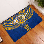 Personalized West Coast Eagles Rubber Doormat Polynesian Tribal Pattern Heritage Football