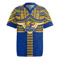Personalized West Coast Eagles Rugby Jersey Polynesian Tribal Pattern Heritage Football