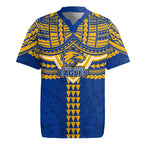 Personalized West Coast Eagles Rugby Jersey Polynesian Tribal Pattern Heritage Football