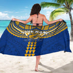 Personalized West Coast Eagles Sarong Polynesian Tribal Pattern Heritage Football