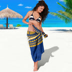 Personalized West Coast Eagles Sarong Polynesian Tribal Pattern Heritage Football