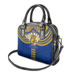 Personalized West Coast Eagles Shoulder Handbag Polynesian Tribal Pattern Heritage Football