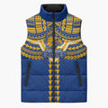 Personalized West Coast Eagles Sleeveless Puffer Jacket Polynesian Tribal Pattern Heritage Football
