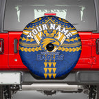 Personalized West Coast Eagles Spare Tire Cover Polynesian Tribal Pattern Heritage Football