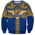 Personalized West Coast Eagles Sweatshirt Polynesian Tribal Pattern Heritage Football