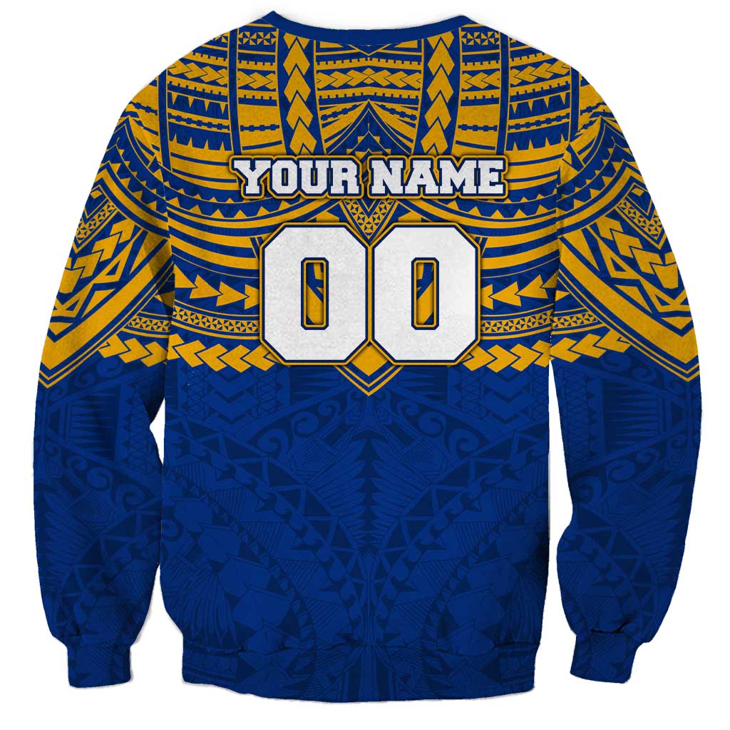 Personalized West Coast Eagles Sweatshirt Polynesian Tribal Pattern Heritage Football