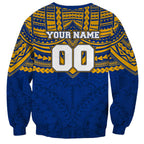 Personalized West Coast Eagles Sweatshirt Polynesian Tribal Pattern Heritage Football