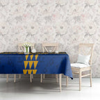 Personalized West Coast Eagles Tablecloth Polynesian Tribal Pattern Heritage Football