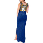 Personalized West Coast Eagles Tank Maxi Dress Polynesian Tribal Pattern Heritage Football