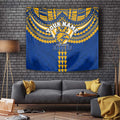 Personalized West Coast Eagles Tapestry Polynesian Tribal Pattern Heritage Football