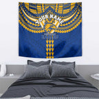 Personalized West Coast Eagles Tapestry Polynesian Tribal Pattern Heritage Football