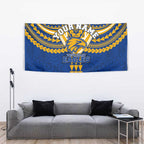 Personalized West Coast Eagles Tapestry Polynesian Tribal Pattern Heritage Football