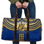 Personalized West Coast Eagles Travel Bag Polynesian Tribal Pattern Heritage Football