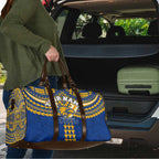 Personalized West Coast Eagles Travel Bag Polynesian Tribal Pattern Heritage Football