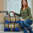 Personalized West Coast Eagles Travel Bag Polynesian Tribal Pattern Heritage Football