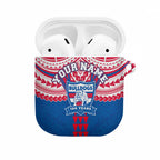 Personalized Western Bulldogs AirPods Case Polynesian Tribal Pattern Heritage Football