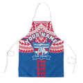 Personalized Western Bulldogs Apron Polynesian Tribal Pattern Heritage Football