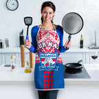 Personalized Western Bulldogs Apron Polynesian Tribal Pattern Heritage Football