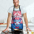 Personalized Western Bulldogs Apron Polynesian Tribal Pattern Heritage Football