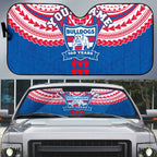 Personalized Western Bulldogs Auto Sun Shade Polynesian Tribal Pattern Heritage Football