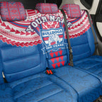 Personalized Western Bulldogs Back Car Seat Cover Polynesian Tribal Pattern Heritage Football