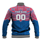 Personalized Western Bulldogs Baseball Jacket Polynesian Tribal Pattern Heritage Football